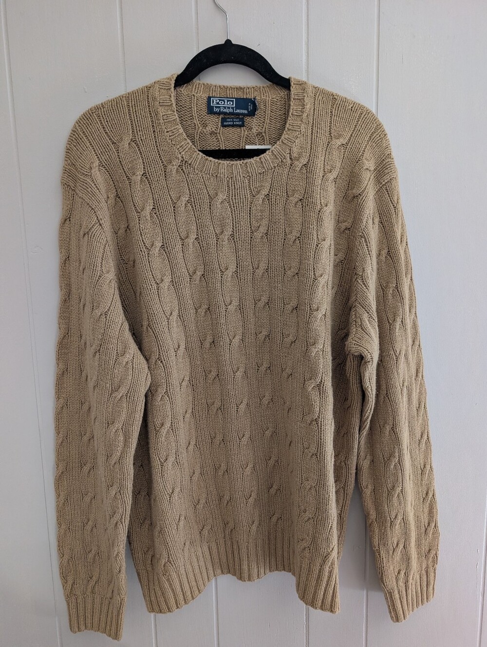 NWT Polo by Ralph Lauren 100% Silk Hand Knit Sweater